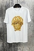 Мужская белая футболка Versace Medusa-embroidered