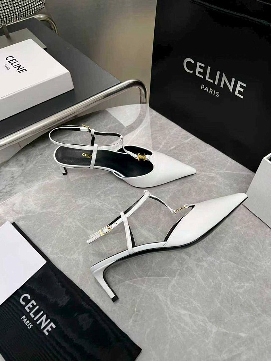 Женские кожаные туфли Celine premium