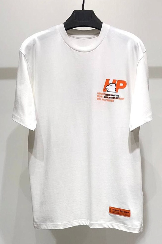 Мужская оверсайз футболка Heron Preston Eagle - White
