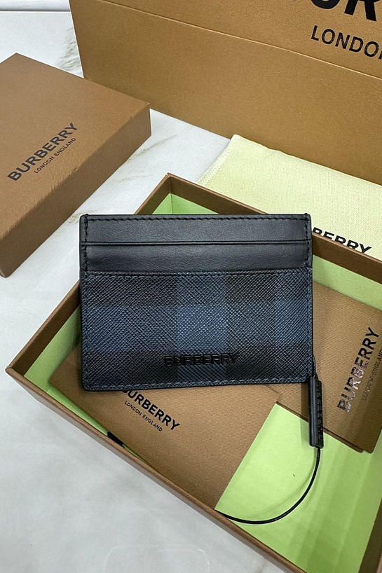 Кожаный кардхолдер Burberry Premium 10x7 см