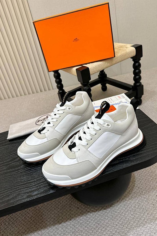 Мужские кроссовки Hermes Leader - White
