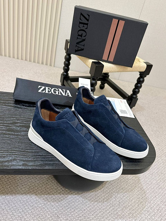 Мужские кроссовки Ermenegildo Zegna Triple Stitch - Navy