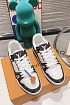 Женские кожаные кроссовки Louis Vuitton Trainer Monogram - White / Black