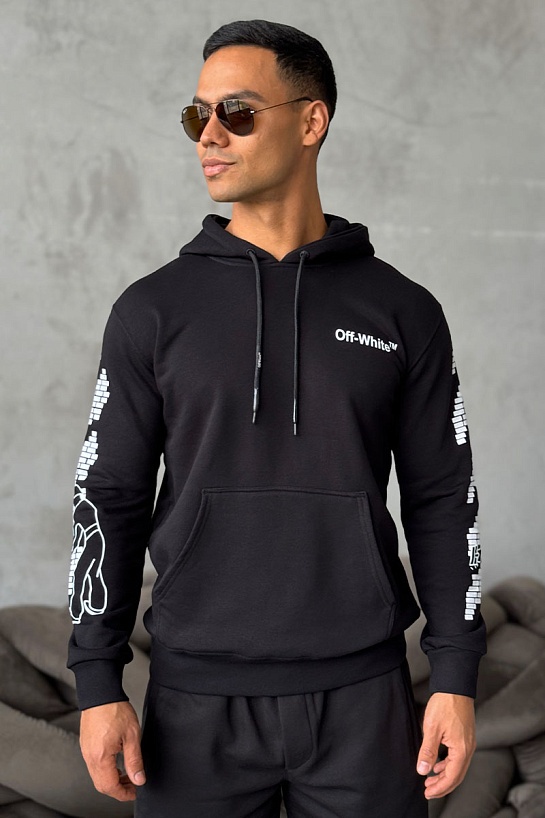 Мужское худи Off-White Brick Arrows logo-print