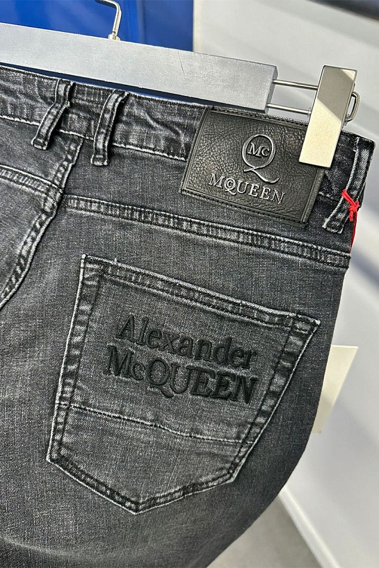 Мужские чёрные джинсы Alexander McQueen