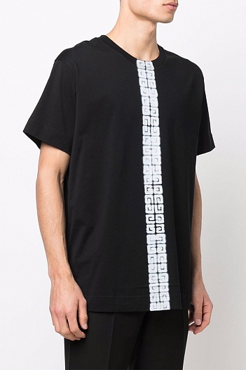 Мужская футболка Givenchy 4G-trim - Black   