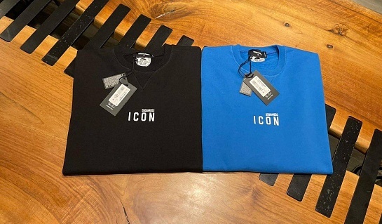 Чёрный свитшот Dsquared2 mini Icon-print