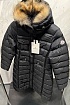Женская утеплённая парка Moncler чёрного цвета