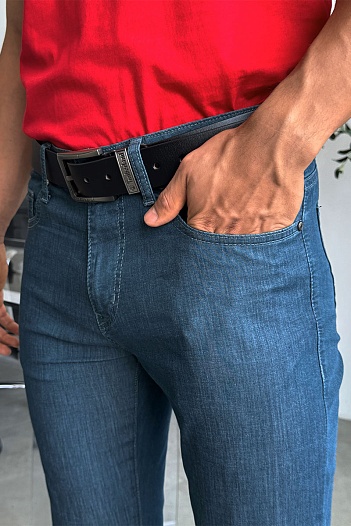 Мужские джинсы Canali regular fit - Navy   