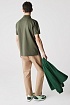 Мужское тёмно-зелёное поло Lacoste Classic Fit