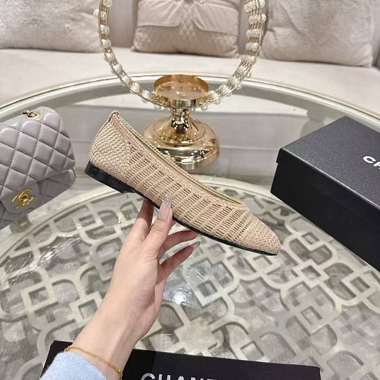 Женские балетки Chanel Premium - Beige