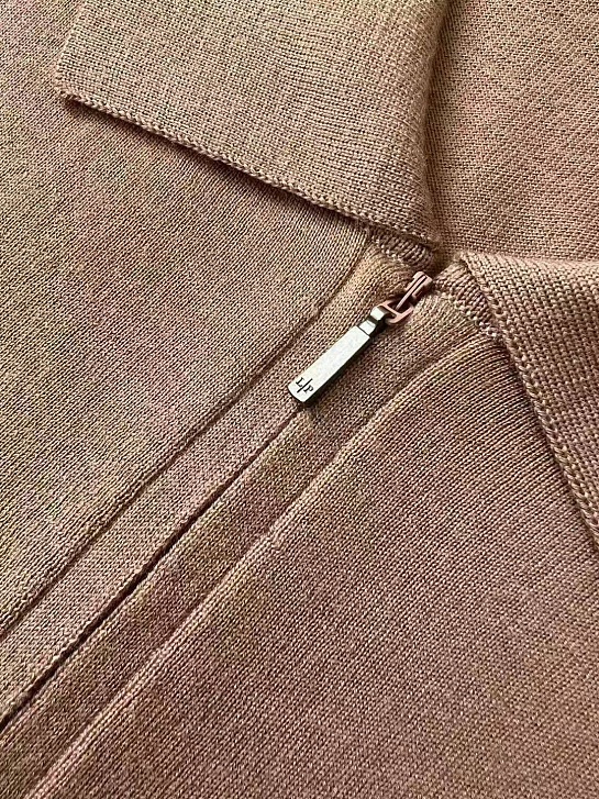 Мужское коричневое поло Loro Piana premium