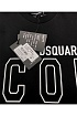 Мужская чёрная футболка Dsquared2 "ICON"
