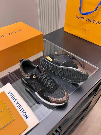 Женские кожаные кроссовки Louis Vuitton Neo Run Away premium   