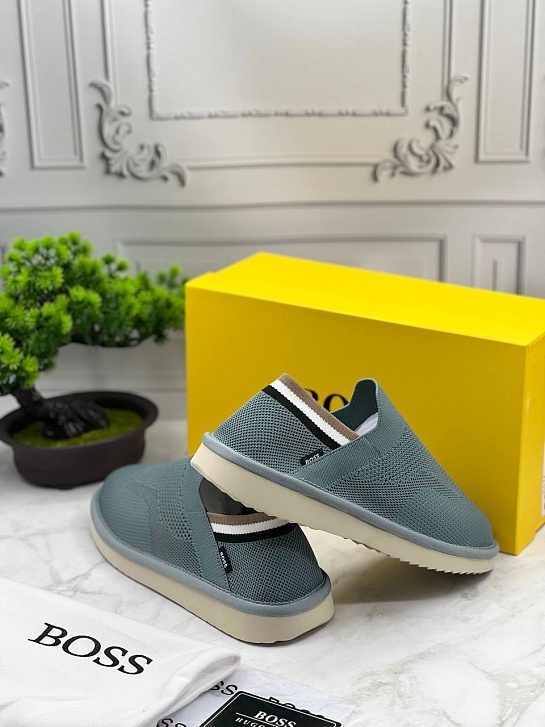 Текстильные слипоны Hugo Boss Homium - Marengo