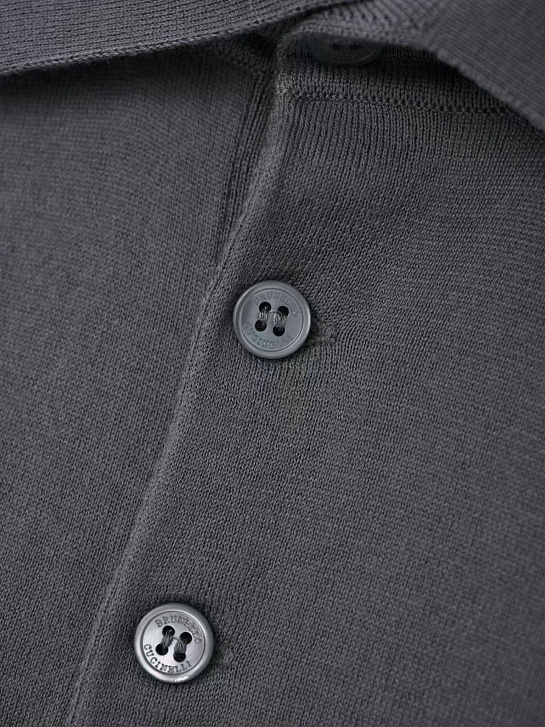 Мужское серое поло Brunello Cucinelli premium