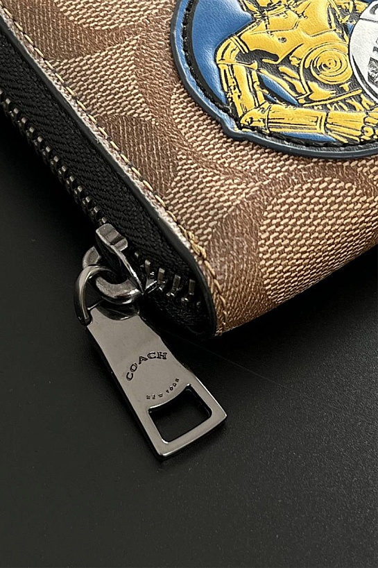 Кожаный кошелёк Coach x Star Wars 19x10 см