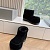 Женские ботинки Balenciaga Alaska Fur Bootie Premium - Black