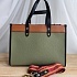 Женская кожаная сумка Coach Field Tote 29x22 см (4 расцветки)