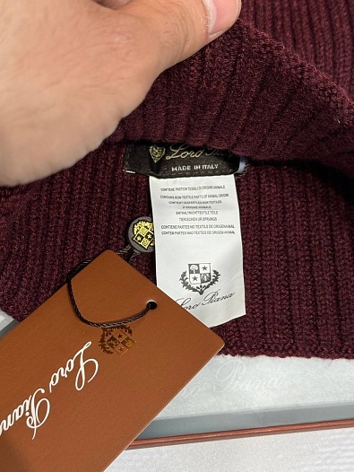 Шапка Loro Piana premium logo-embroidered - Red   