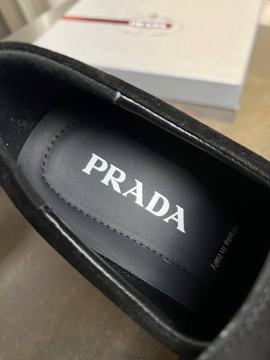 Мужские замшевые лоферы Prada premium