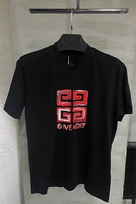 Мужская футболка чёрного цвета Givenchy 4G
