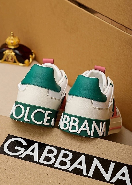 Женские кожаные кроссовки Dolce & Gabbana