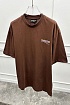 Оверсайз футболка Balenciaga Political Campaign - Brown
