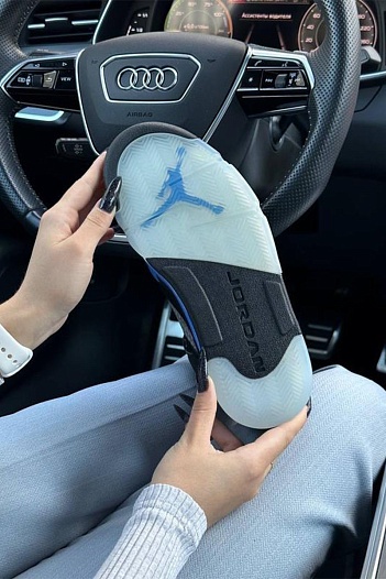 Кроссовки Nike Air Jordan 5 Retro - Black / Blue   