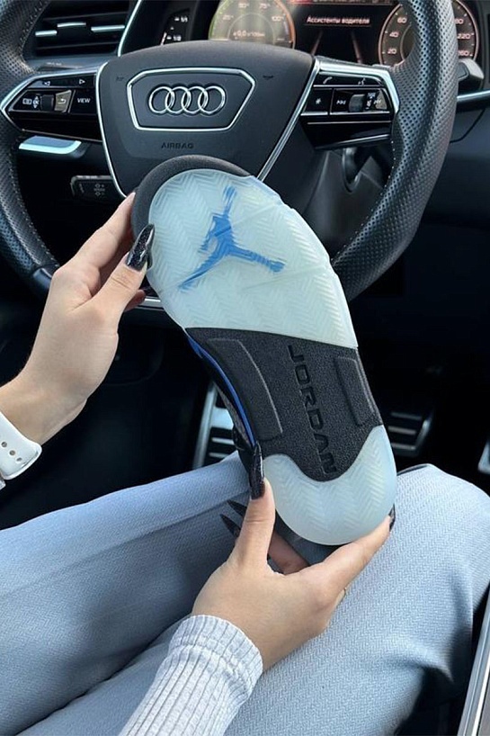 Кроссовки Nike Air Jordan 5 Retro - Black / Blue