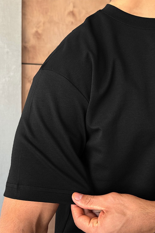 Мужская чёрная футболка Y-3 Yohji Yamamoto