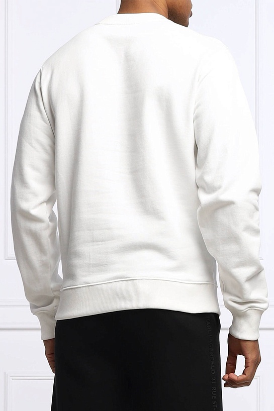 Белый мужской свитшот Kenzo Tiger Head embroidered