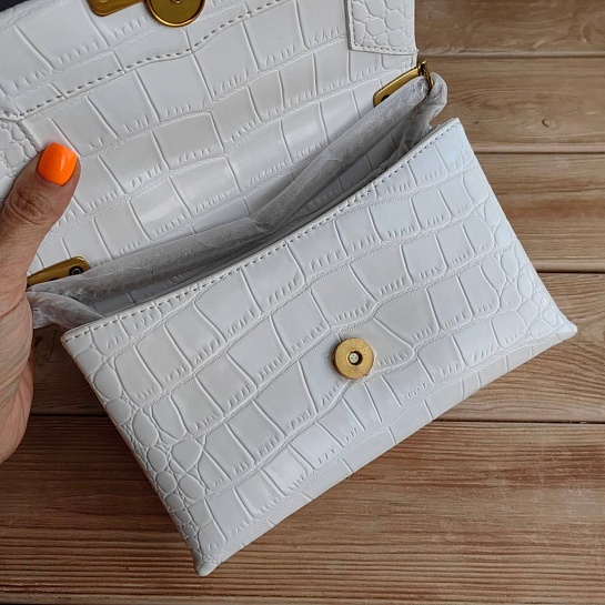 Кожаная сумка Balenciaga Triplet Crocodile-Effect 23x13 см