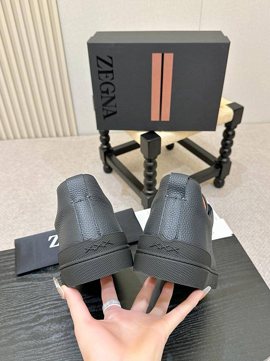 Мужские кроссовки Ermenegildo Zegna Triple Stitch - Navy