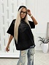 Чёрная женская оверсайз футболка Balenciaga