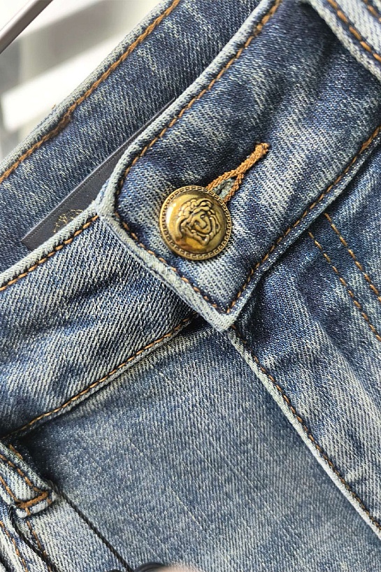 Мужские синие джинсы Versace Premium
