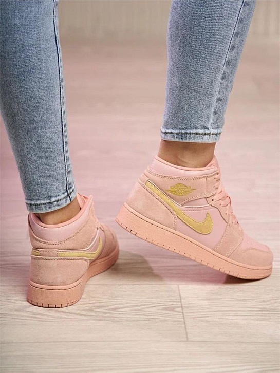 Женские кроссовки Nike Dunk High - Pink