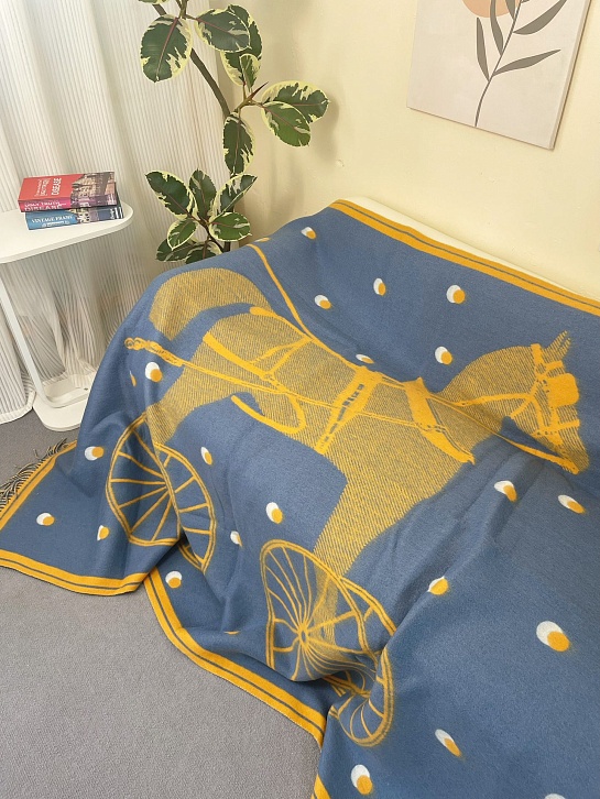 Плед Hermes Cheval Cabriolet premium 145x185 см