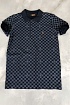 Мужское брендовое поло Louis Vuitton тёмно-синего цвета