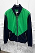 Мужская кофта на молнии Bottega Veneta - Navy / Green