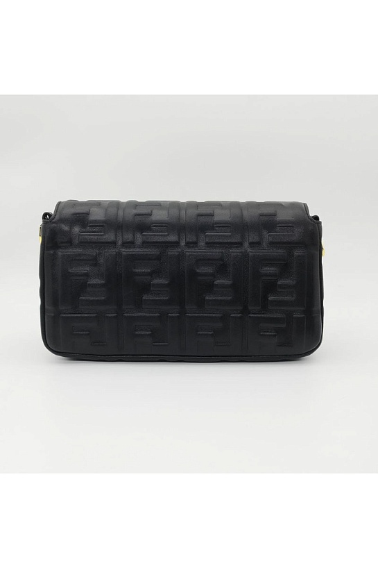 Кожаная сумка Fendi Medium Baguette FF motif 27x16 см (2 расцветки)