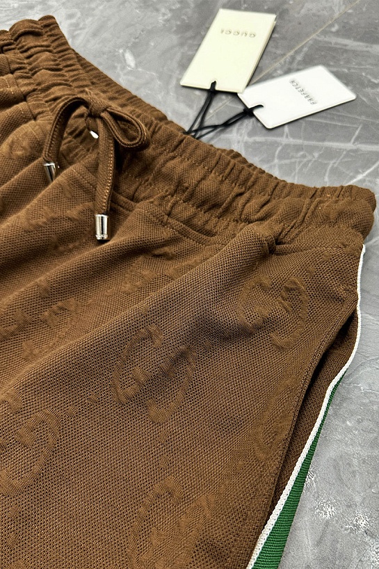 Мужские шорты Gucci GG Monogram - Brown