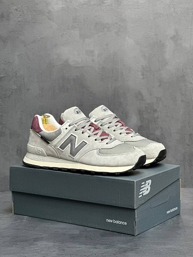 Кроссовки New Balance 574 "Arctic Grey Maroon"   