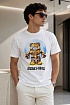 Белая футболка Moschino Couture Robot Teddy graphic-print