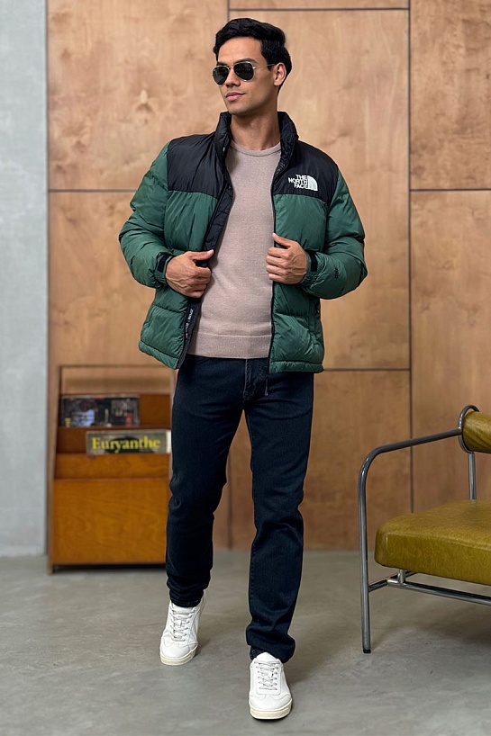 Зелёный пуховик The North Face 1996 Retro Nuptse