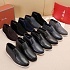 Кожаные лоферы с мехом Loro Piana Open Walk - Black