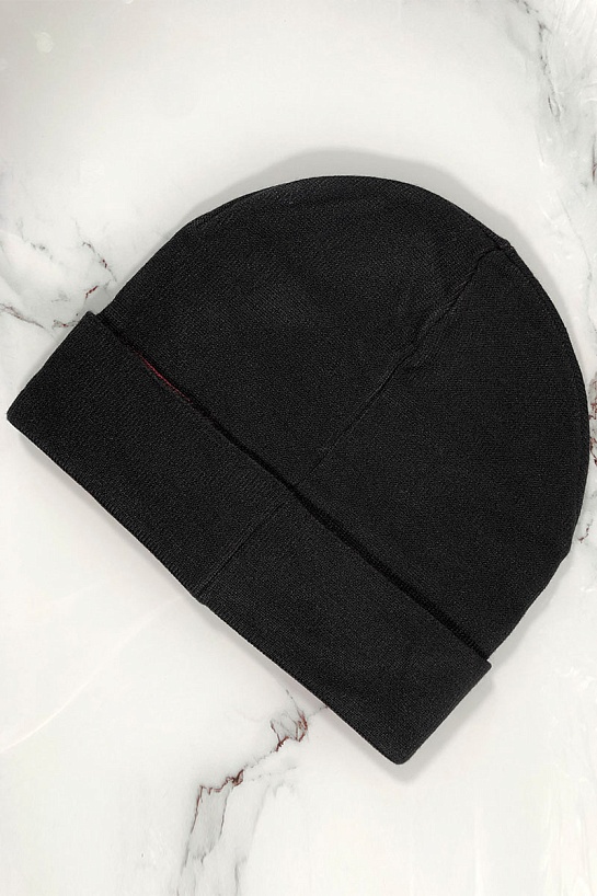Мужская чёрная шапка Hugo Boss