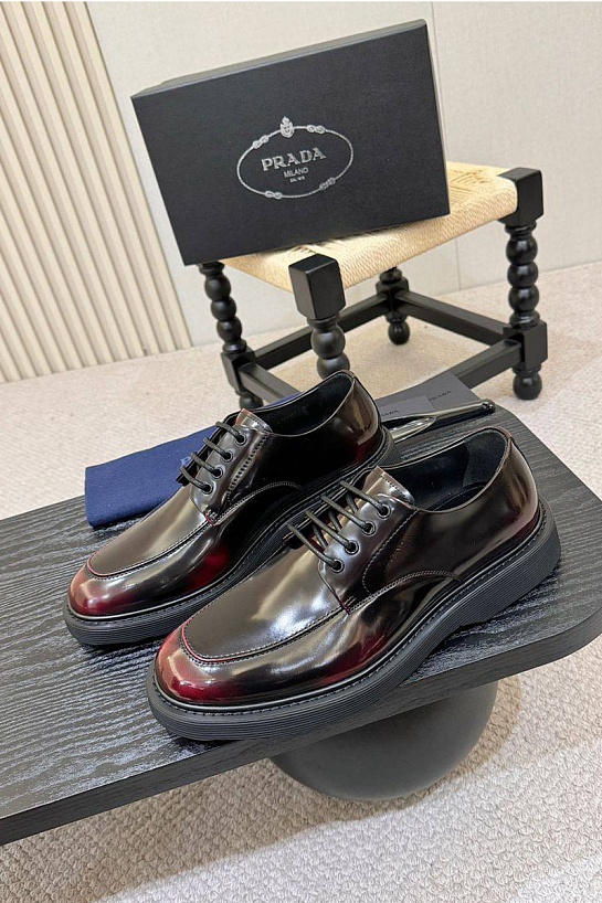 Лакированные ботинки Prada premium - Brown