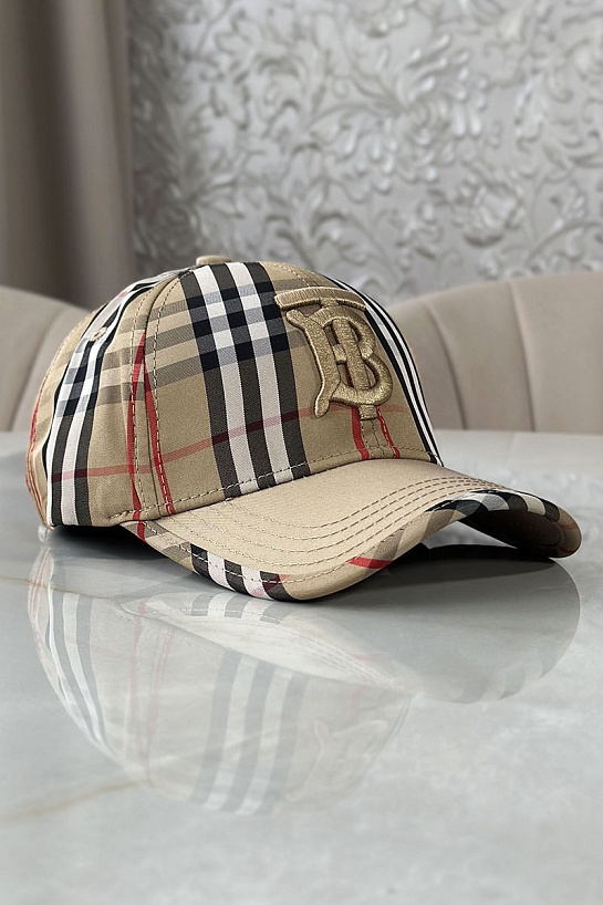 Мужская бейсболка Burberry TB logo - Beige