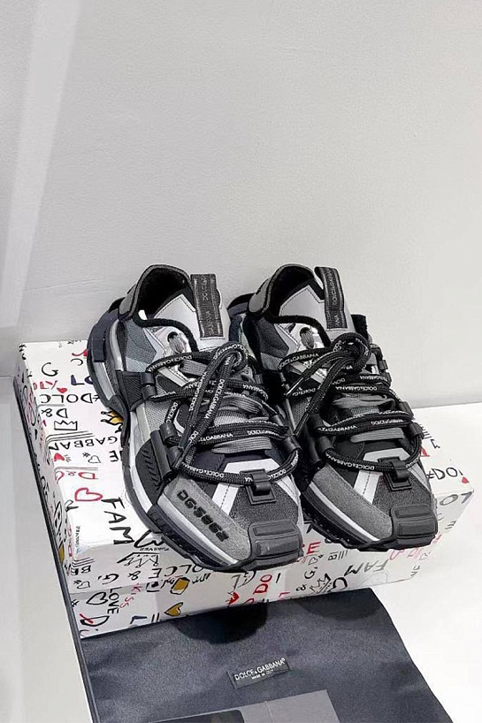 Комбинированные кроссовки Dolce & Gabbana Space - Grey